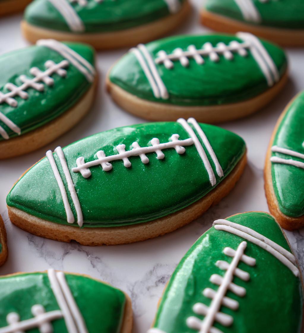 football field sugar cookies