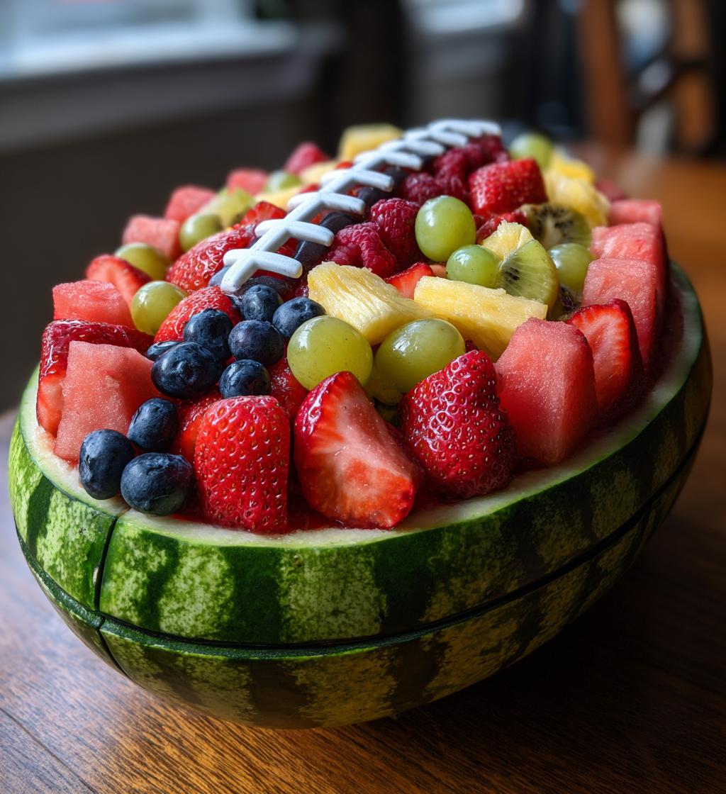 football fruit tray