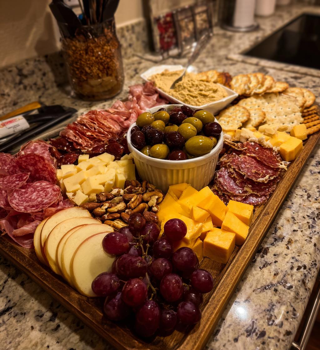 football game charcuterie board