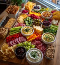 football grazing table
