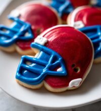 football helmet cookies