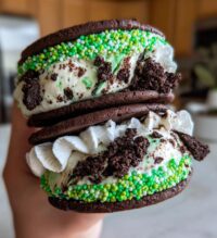 football ice cream sandwiches