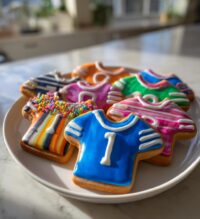 football jersey cookies decorated