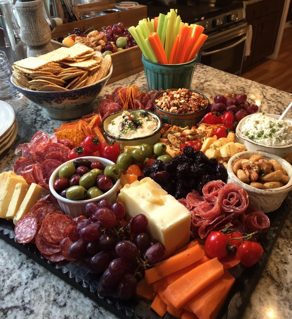 football party charcuterie board ideas