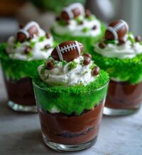 football pudding cups