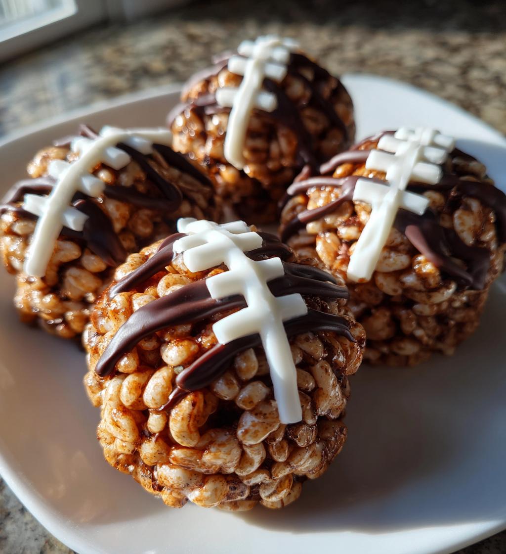 football rice crispy treats