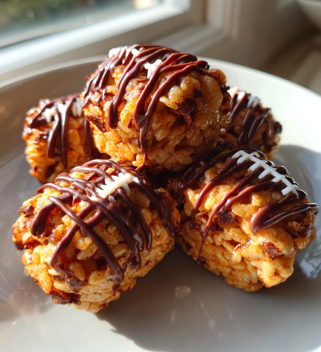 football rice krispie treats