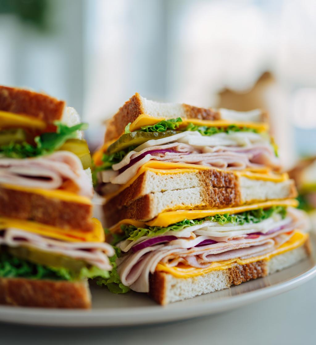 football sandwiches