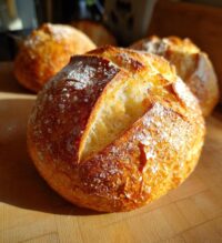 football shaped bread