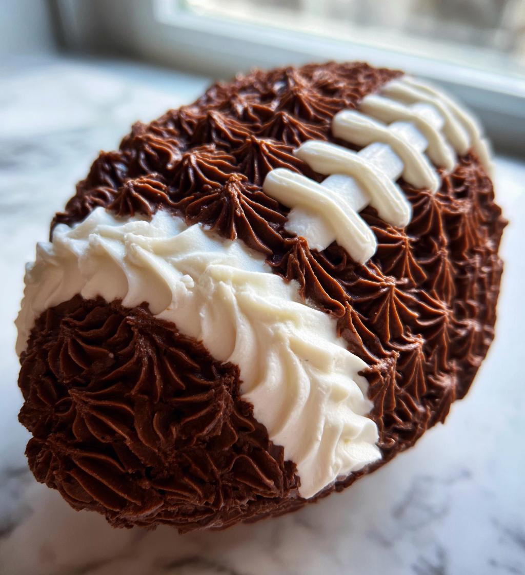 football shaped cake