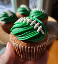football shaped cupcakes