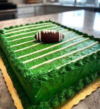 football sheet cake