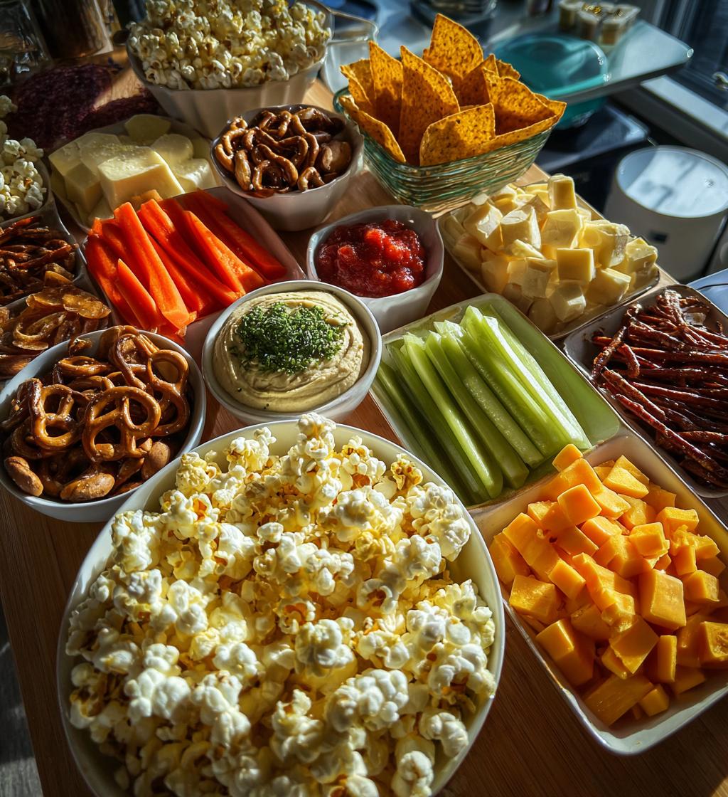 football snack table
