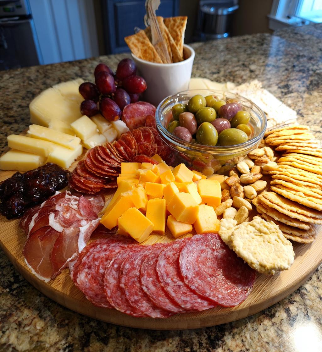 football stadium charcuterie board