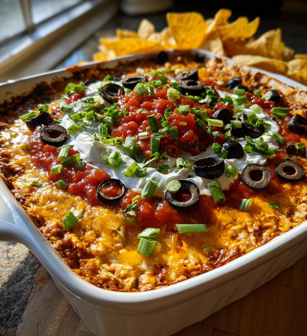 football taco dip