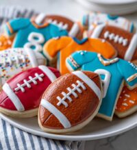 football theme sugar cookies