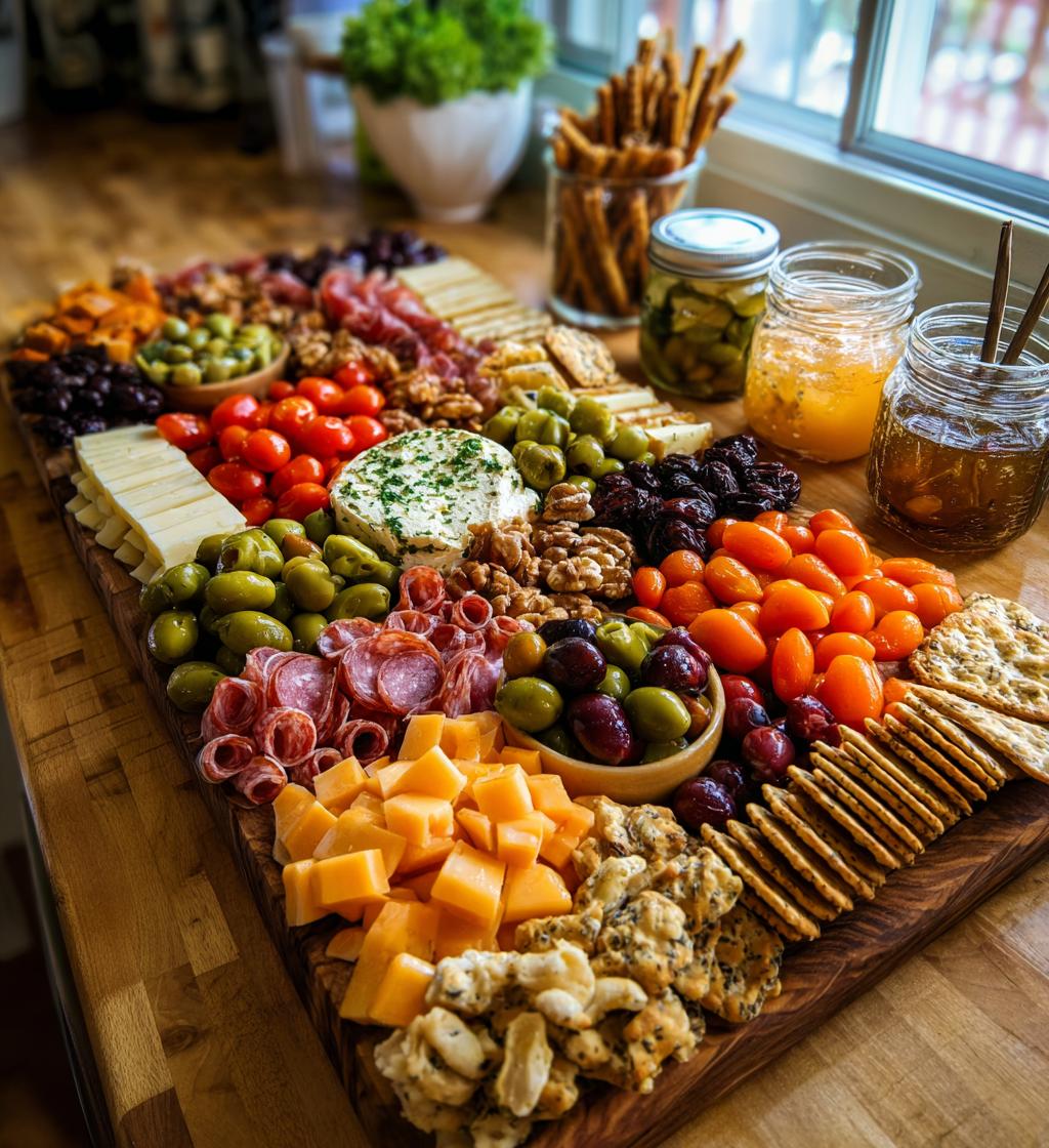 football themed charcuterie board