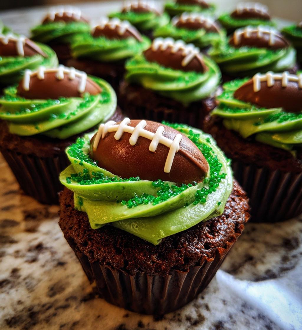 football themed cupcake ideas
