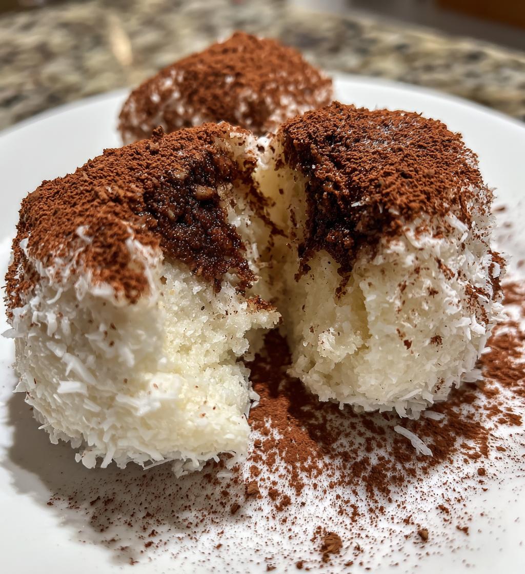 frosted coconut snowball