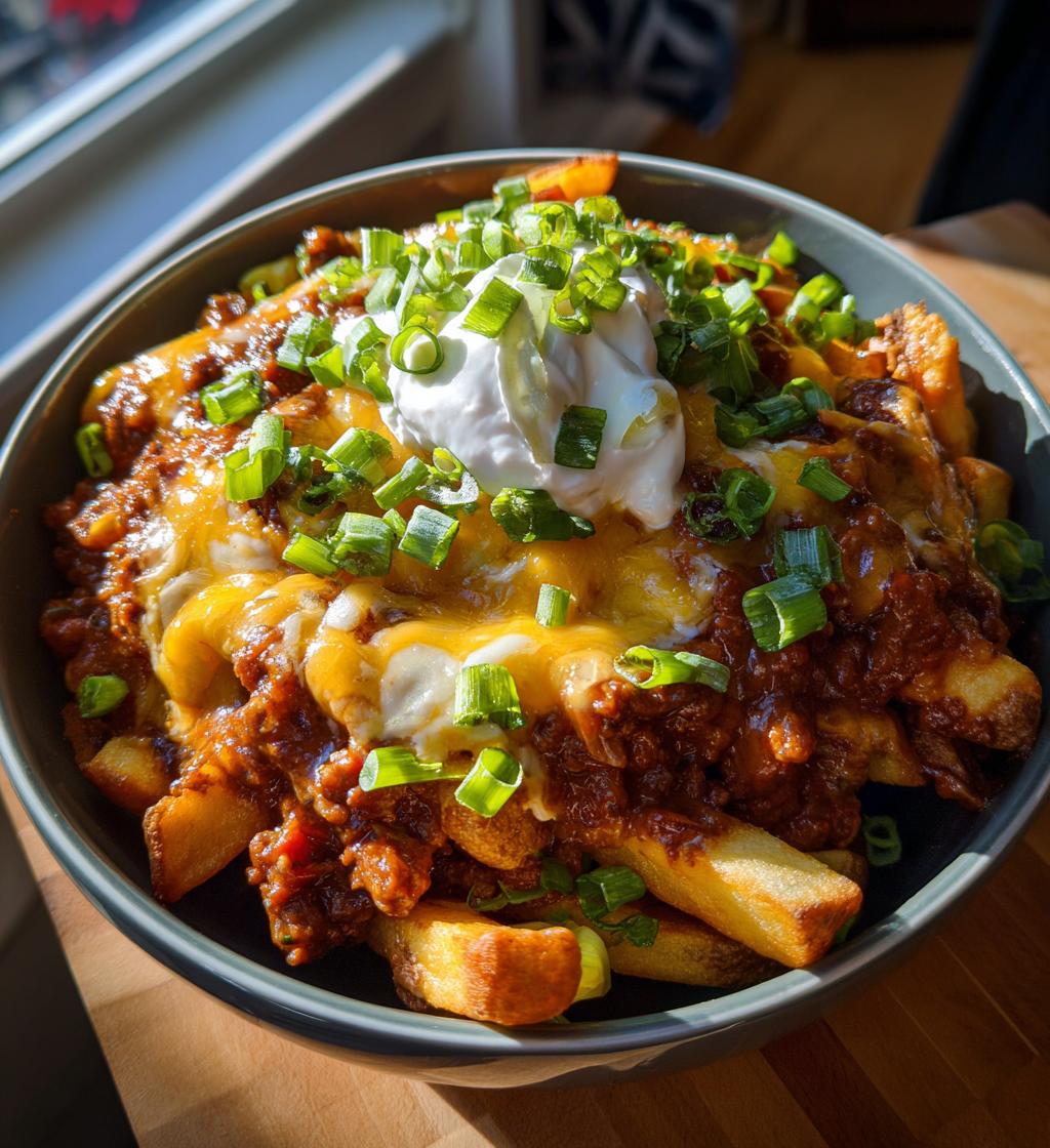 game day chili cheese fries