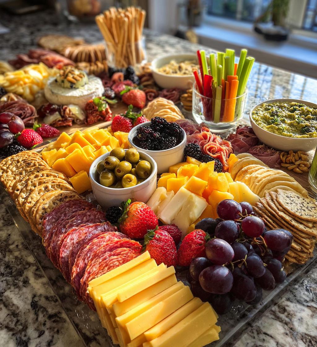 game day grazing table