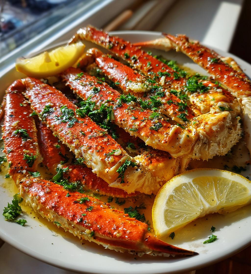 garlic butter crab legs