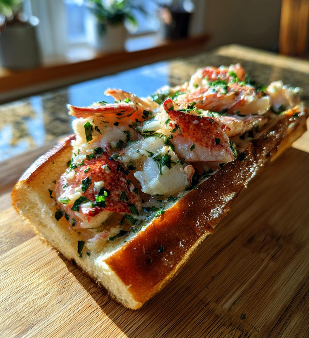 garlic butter lobster roll