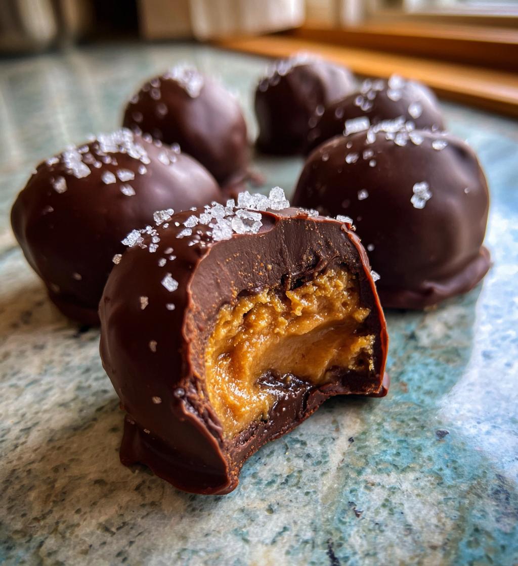 giant peanut butter dark chocolate sea salt buckeyes