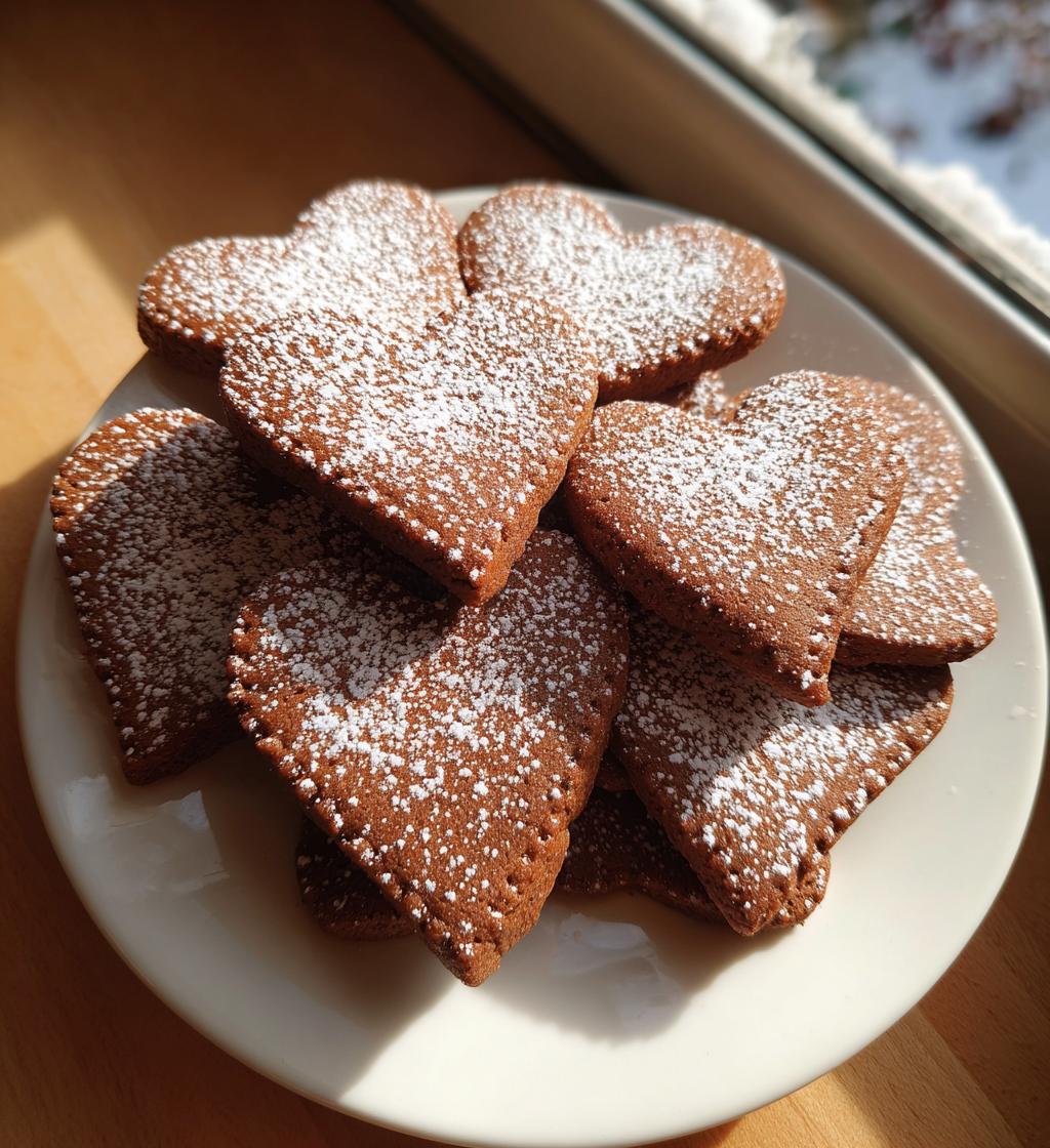 gingerbread cookies heart