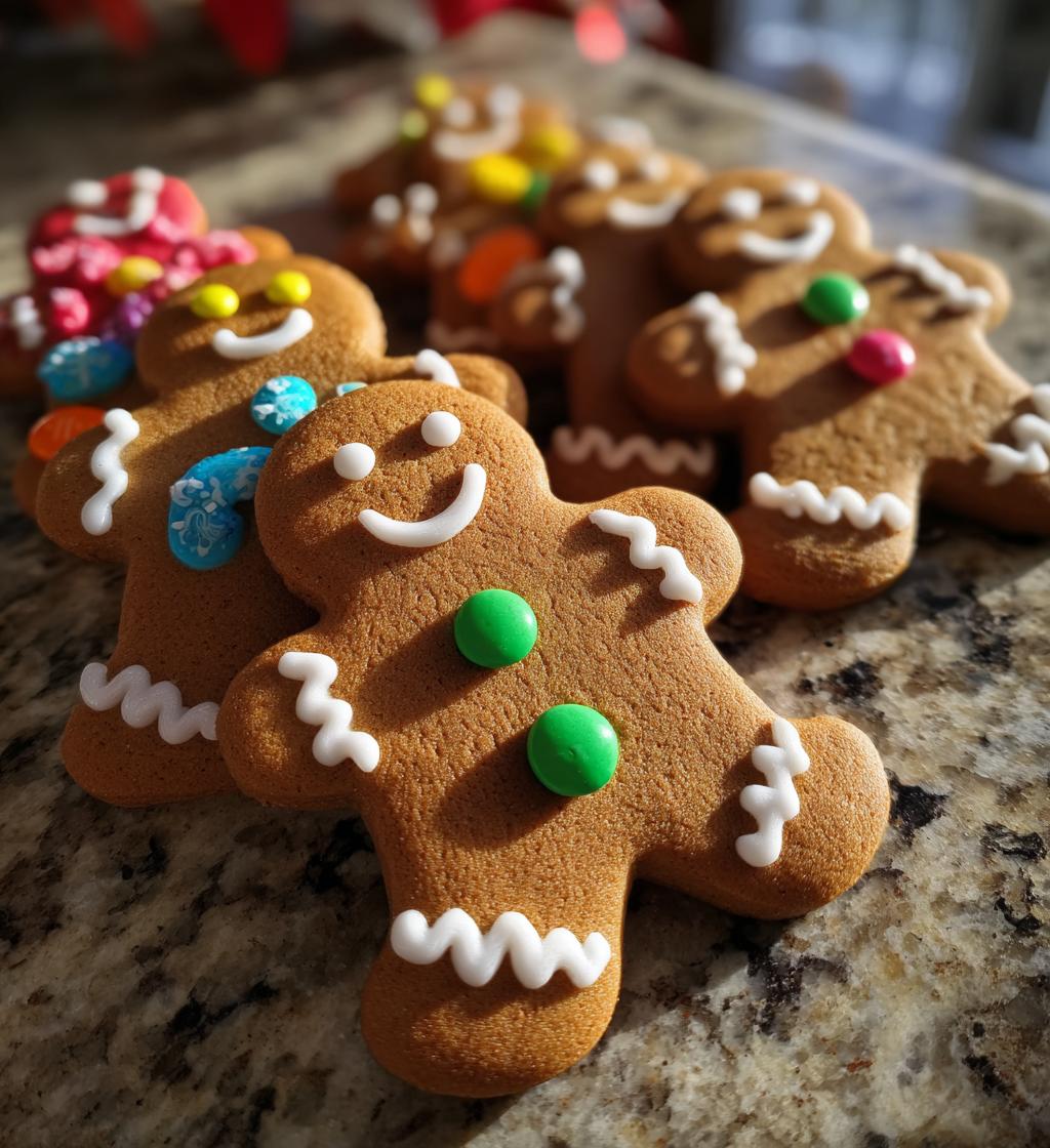 gingerbread man cookies decorated