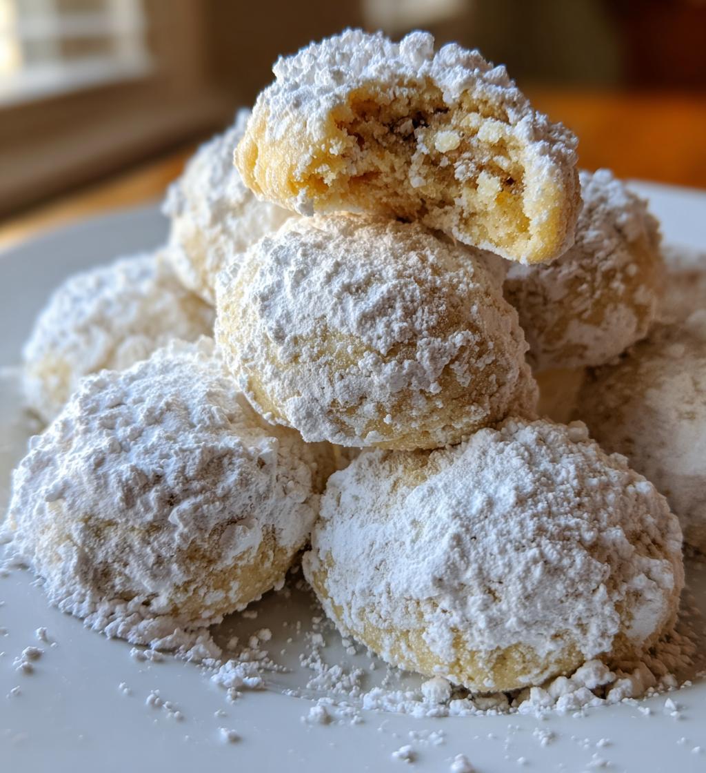 gingerbread snowball cookies