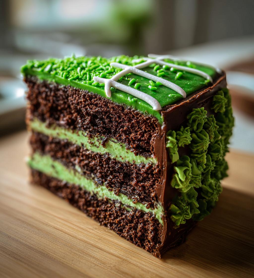 green football cake