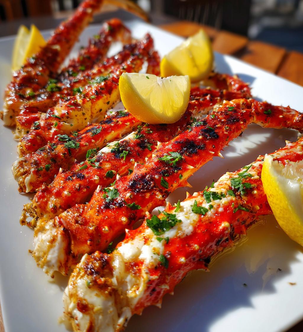 grilled king crab legs