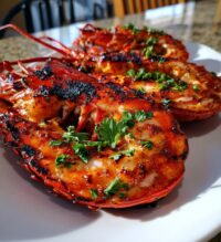 grilled whole lobster