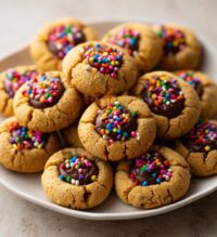 halloween thumbprint cookies