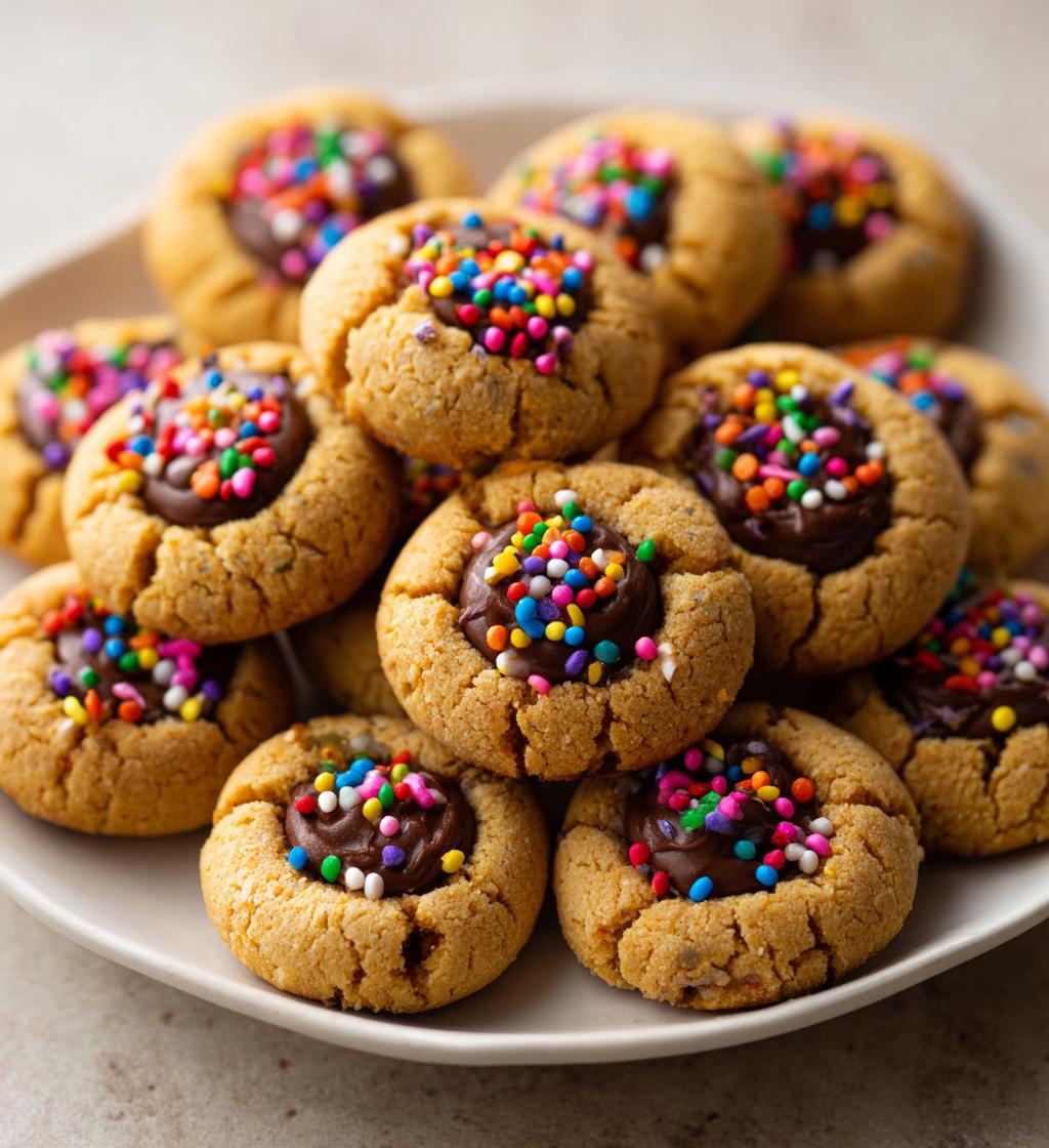 halloween thumbprint cookies