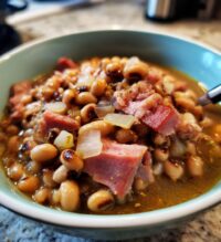 ham and black eyed peas crock pot