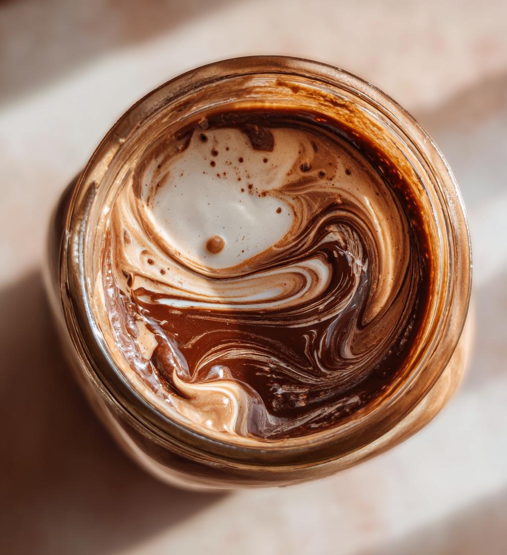 homemade peppermint mocha creamer