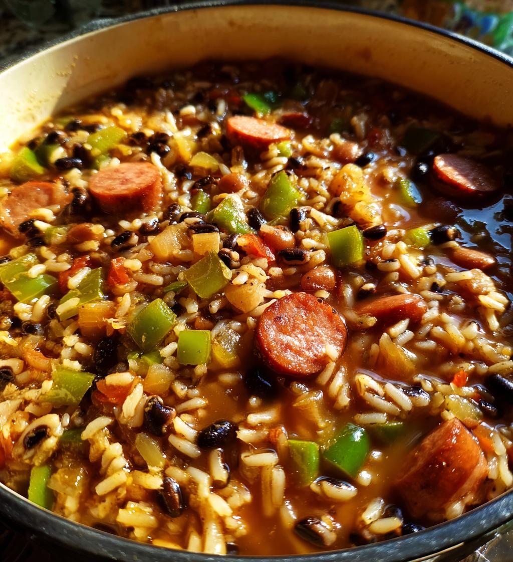 hoppin john recipe with sausage