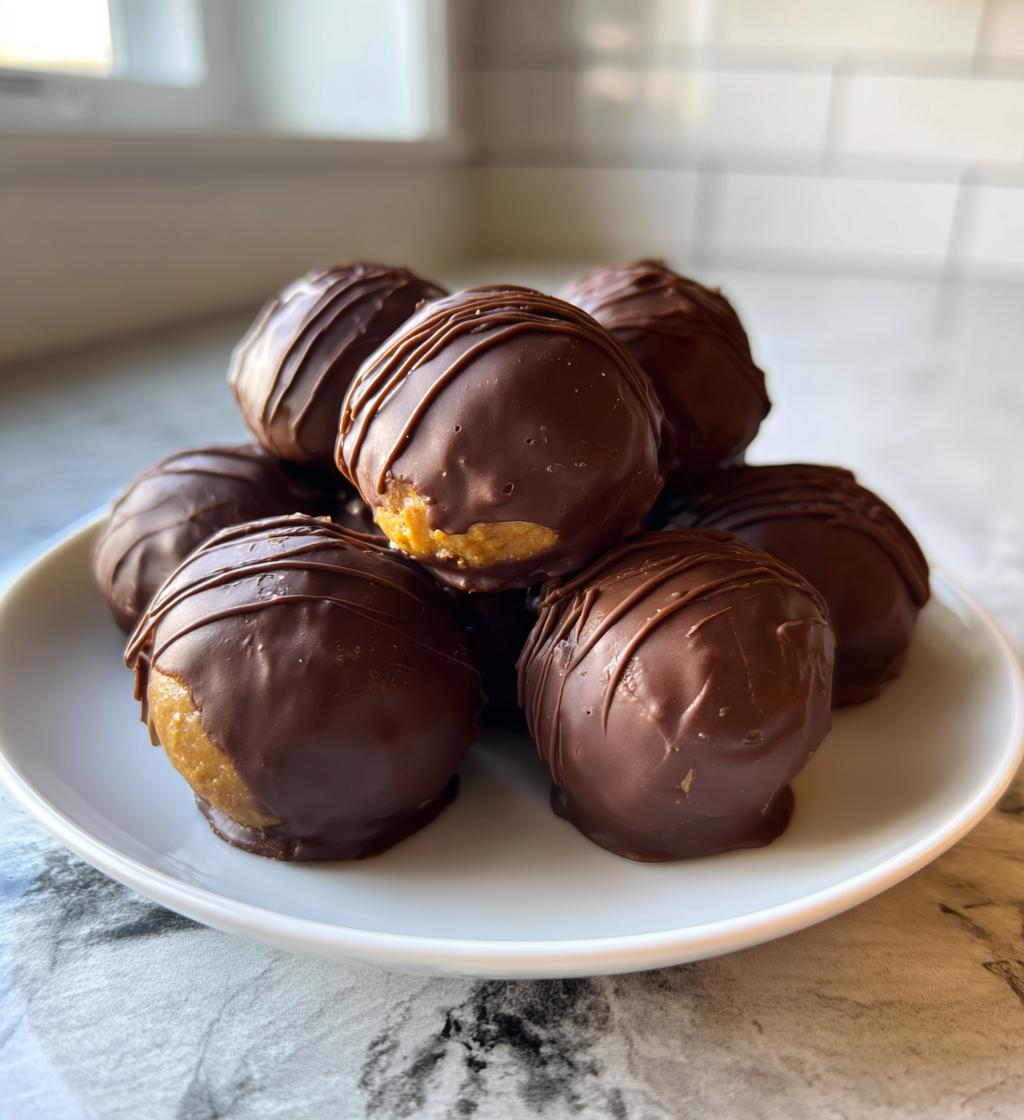 how to dip buckeyes in chocolate
