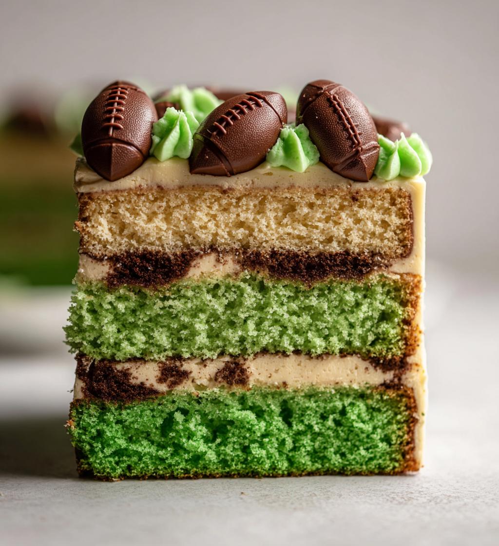 kids football birthday cake