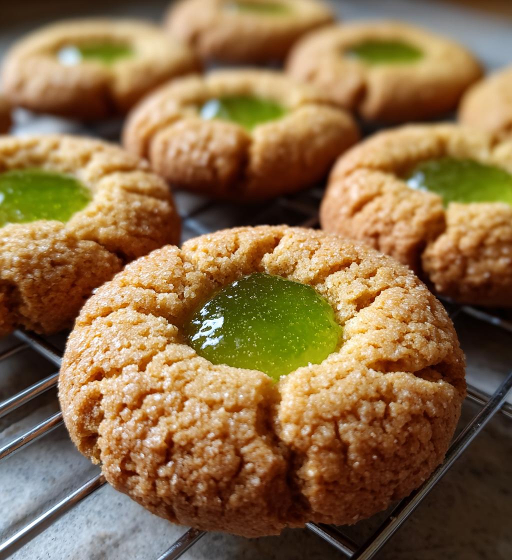 lime thumbprint cookies