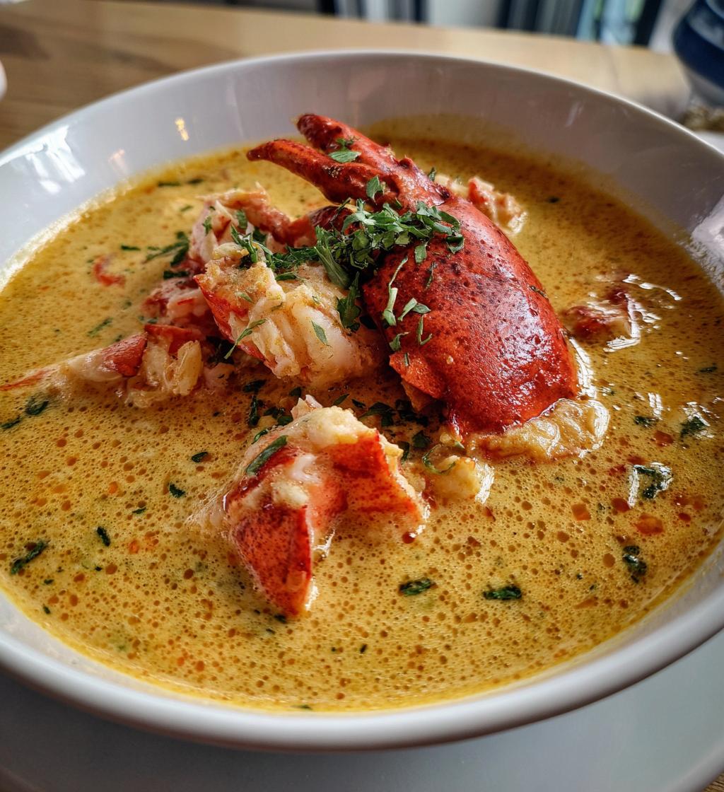 lobster and crab bisque