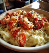 lobster and mashed potatoes