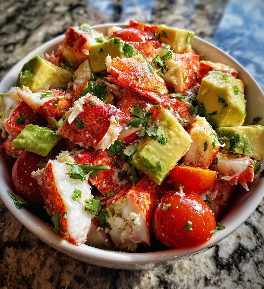 lobster avocado salad
