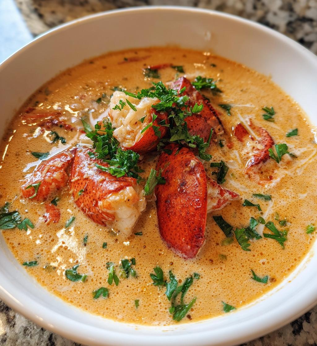 lobster bisque meal