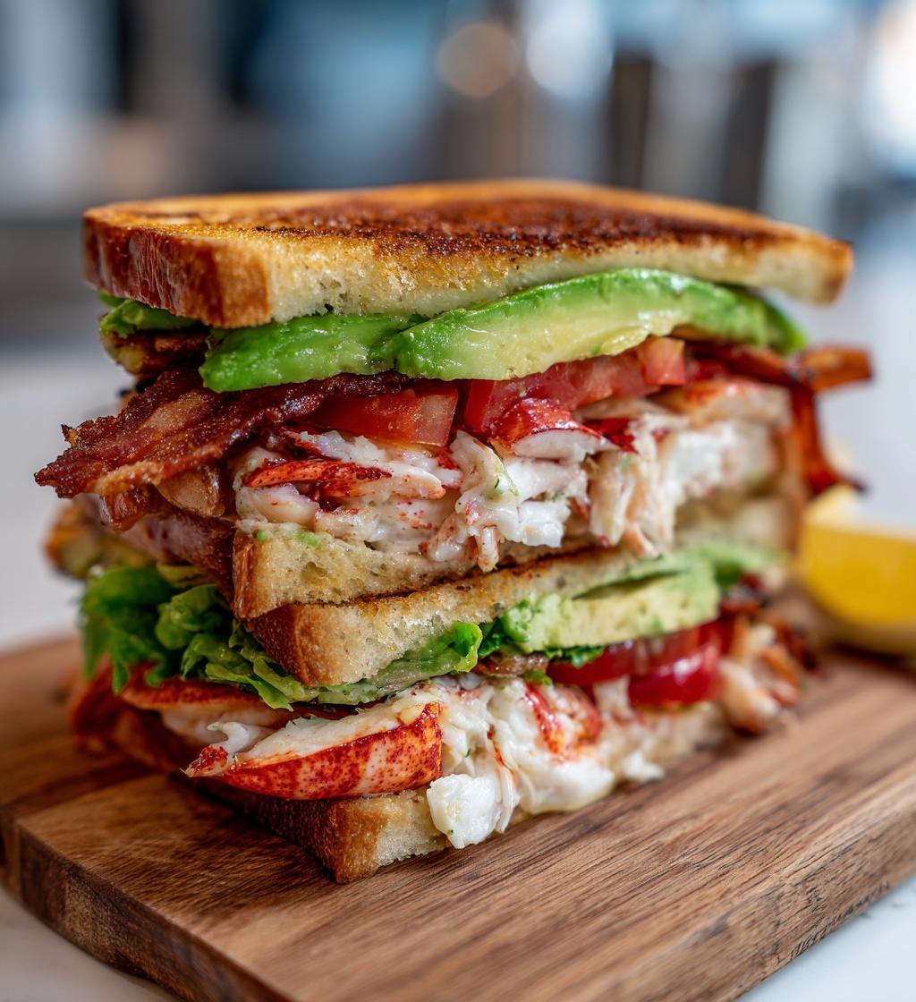 lobster club sandwich