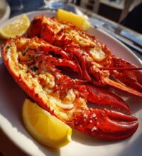 lobster eating