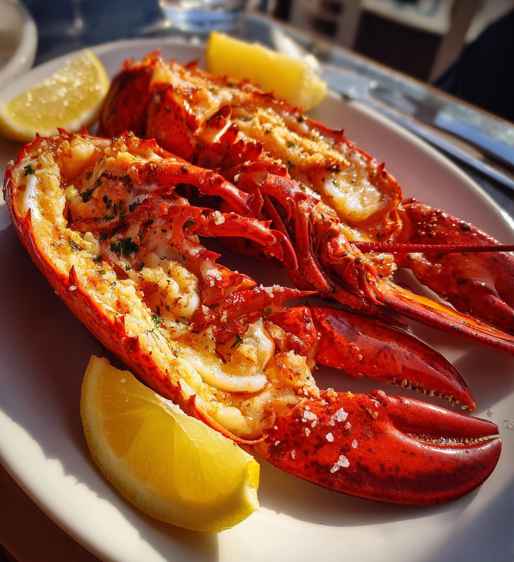 lobster eating