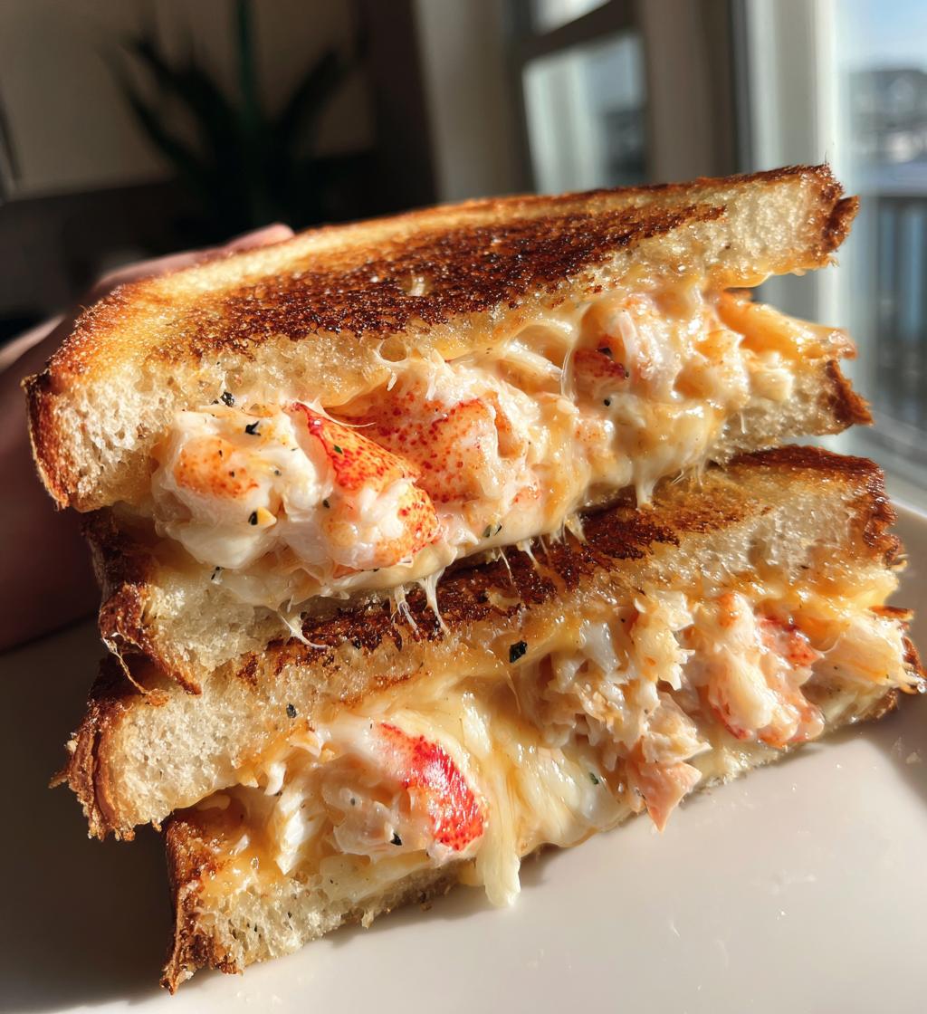 lobster grilled cheese sandwich